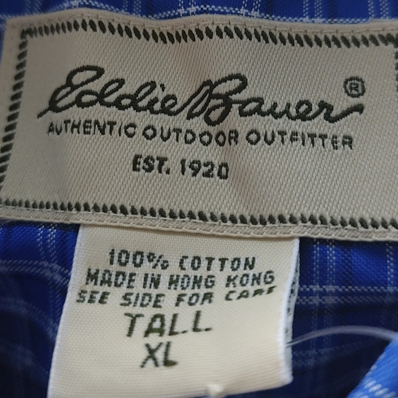 Wrinkle Resistant Button Up Shirt  Men  size XL Blue New With Out Tags Casual - Picture 6 of 6